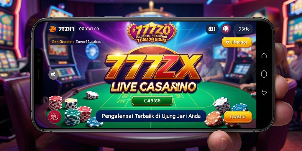 Tampilan gameplay Live Casino 777ZX dengan dealer profesional.