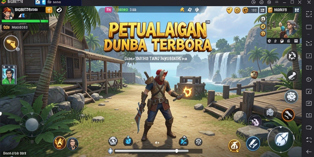 Tampilan gameplay Open World BIGBET78 yang menakjubkan.