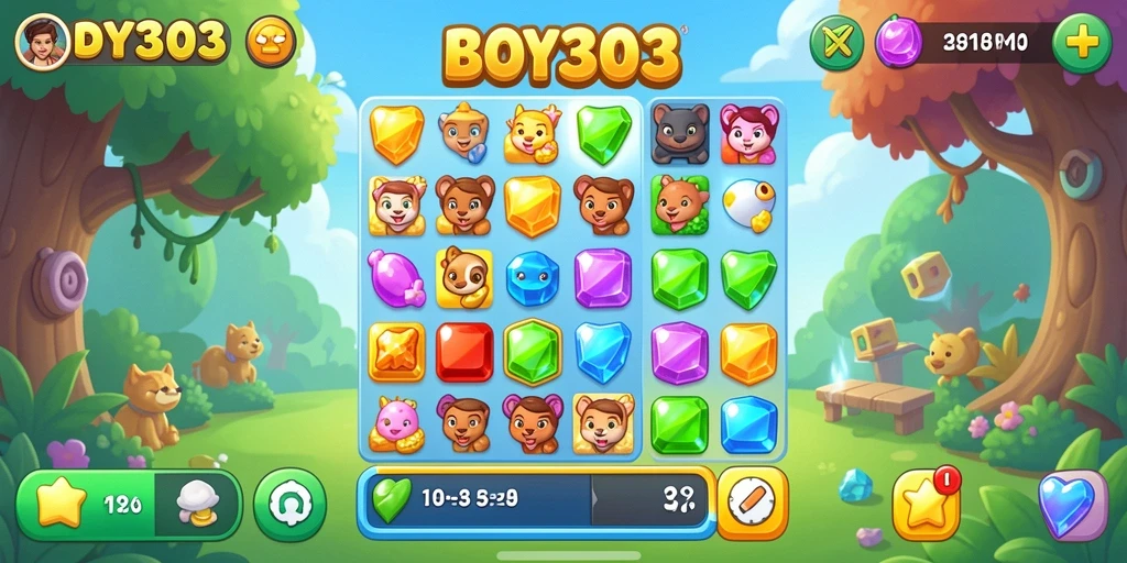 Gameplay BOY303 yang seru dan penuh warna.