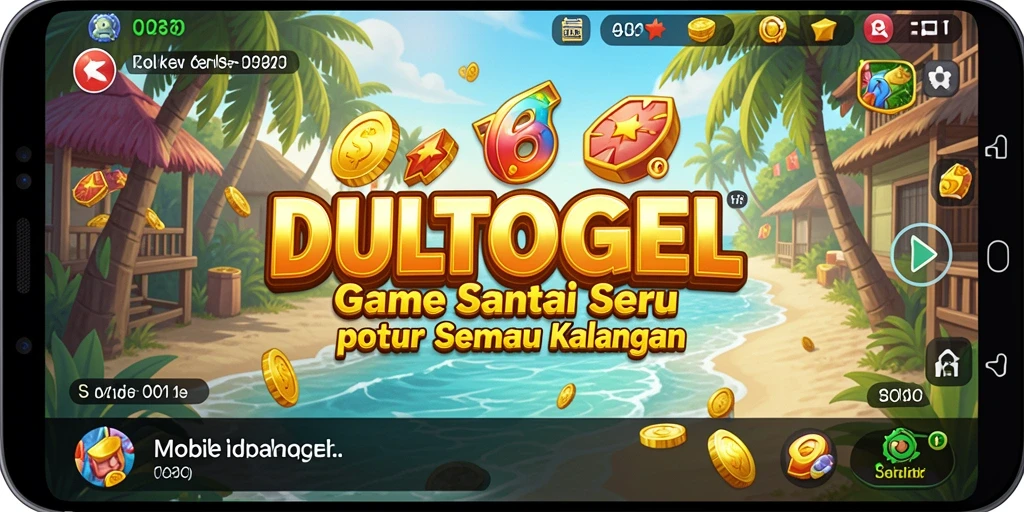 Screenshot DULTOGEL menunjukkan gameplay yang santai dan menyenangkan.