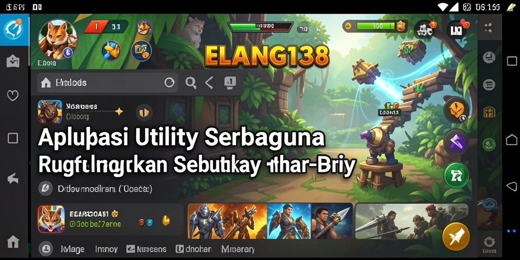 Tampilan antarmuka ELANG138 yang menarik dan mudah dipahami.