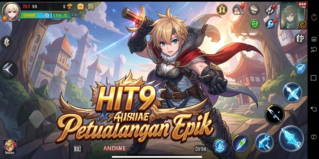 Tampilan gameplay <strong>HIT9</strong> yang penuh aksi dan karakter unik.