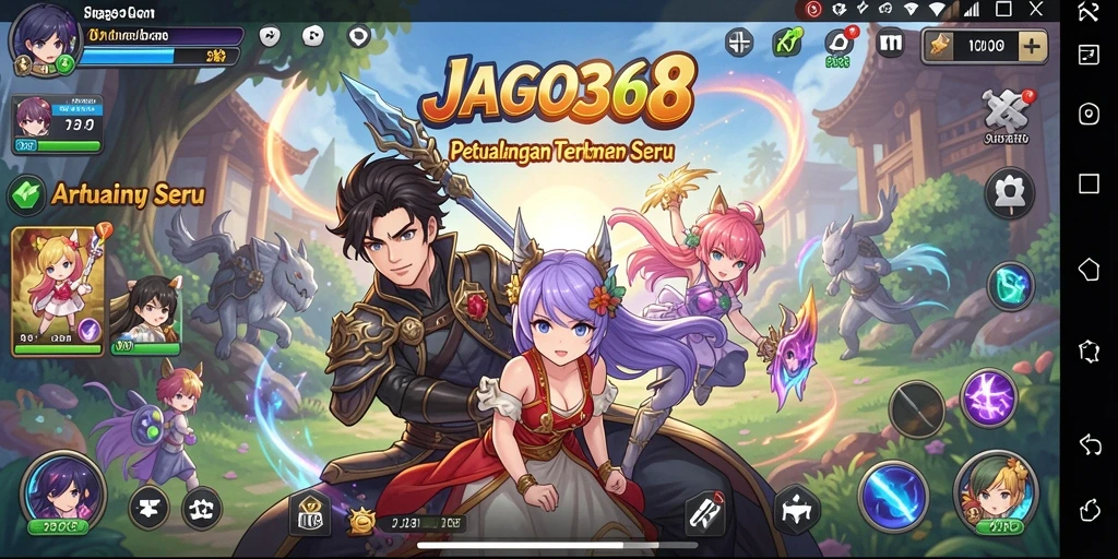 Gameplay seru dengan karakter anime ikonik dan pertarungan menegangkan.