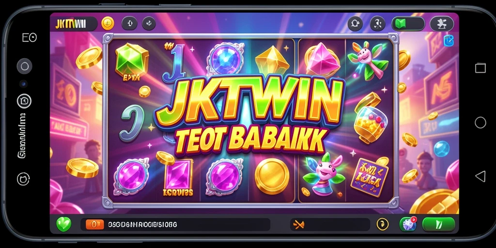 Screenshot utama JKTWIN menunjukkan gameplay yang penuh warna dan mendebarkan.