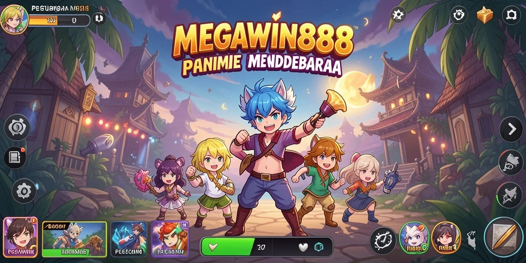 Tampilan gameplay seru dengan karakter Anime yang menarik.