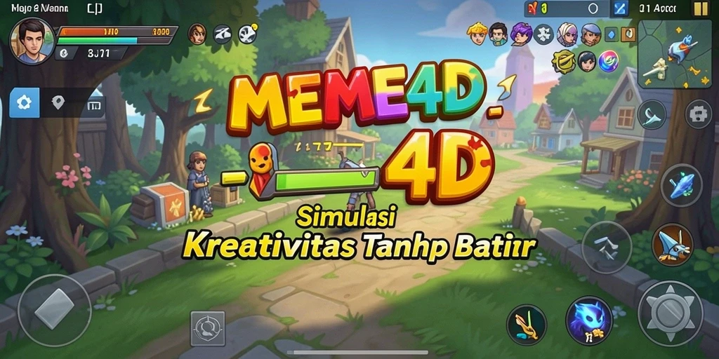 Gameplay menarik dengan fitur pembuatan meme 3D.