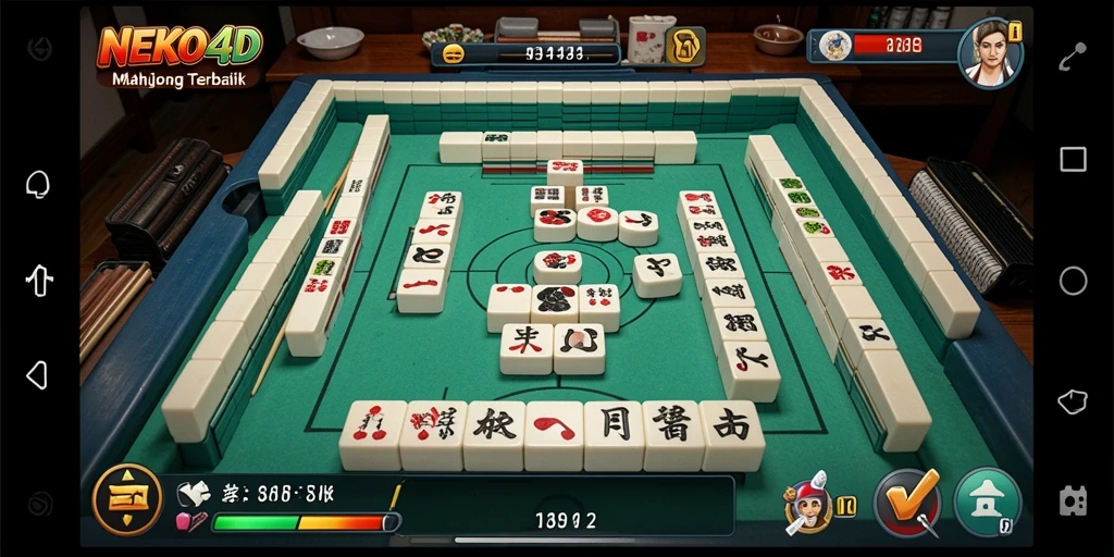 Tampilan gameplay Mahjong yang menarik di NEKO4D.