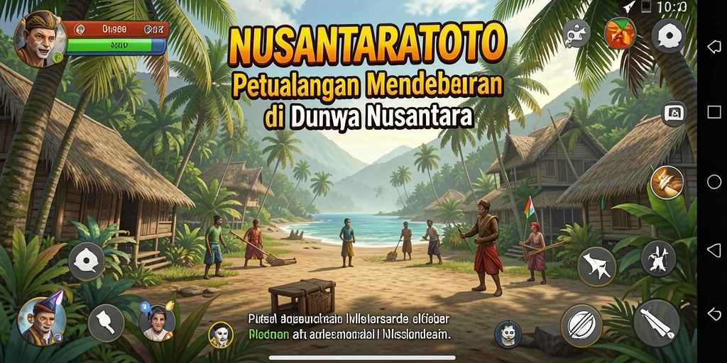 Tangkapan layar utama NUSANTARATOTO menampilkan aksi petualangan yang seru.