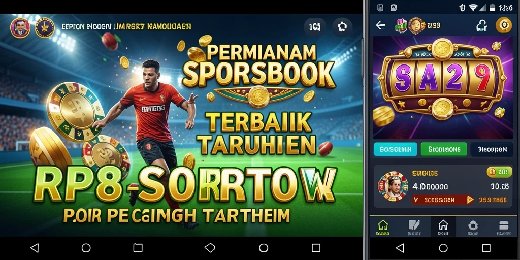 Gameplay seru dalam aplikasi sportsbook RP8 yang menghibur.