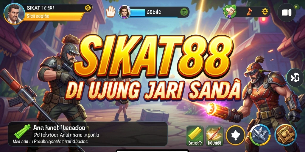 Tampilan gameplay SIKAT88 dengan aksi yang seru dan intens.