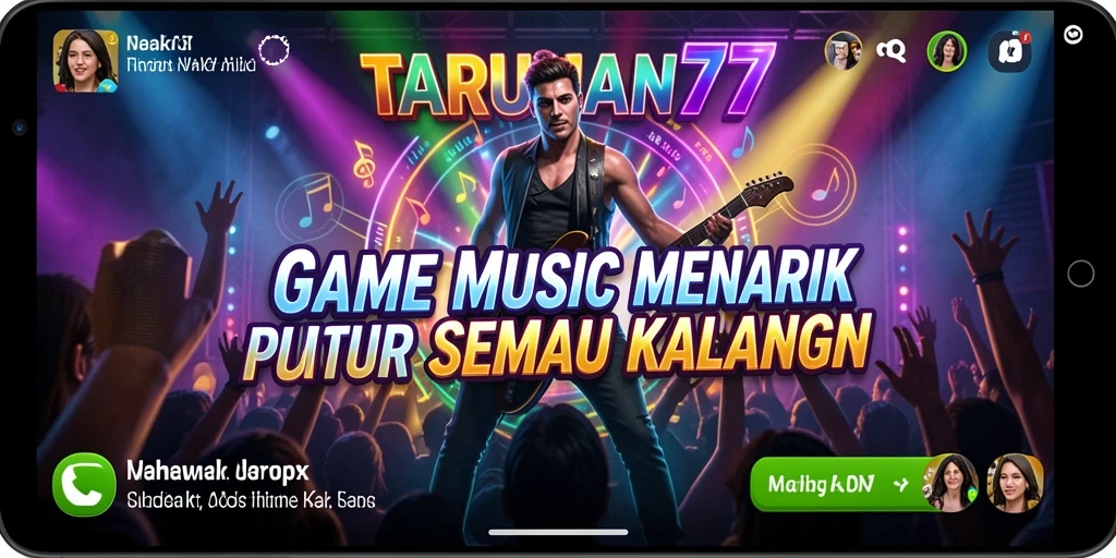 Tangkapan layar dari gameplay TARUHAN77 yang menampilkan interaksi musik.