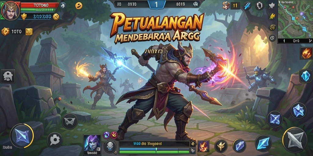 Tangkapan layar TOTO80 menunjukkan aksi epic dalam pertempuran ARPG.