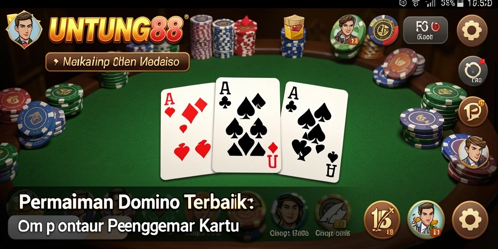 Screenshot UNTUNG88 menampilkan serunya gameplay domino yang interaktif.