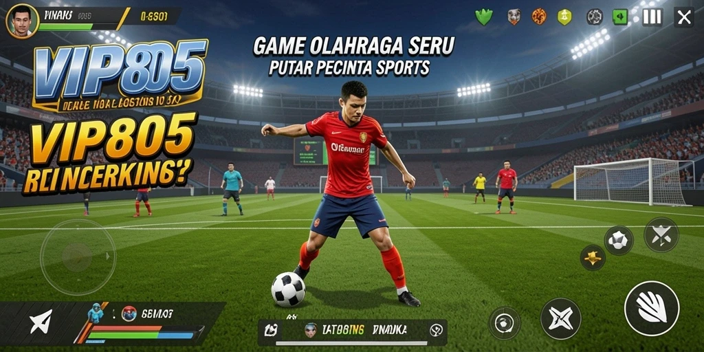 Tampilan gameplay menarik yang menunjukkan aksi olahraga seru di VIP805.